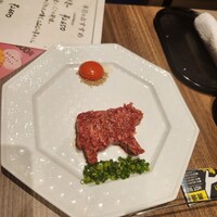 にくずき - ユッケ❇️素敵な出し方、、混ぜるの面倒だけど、