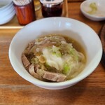 心麺 - 〆のスープ茶漬けも(•̀ᴗ•́)و ̑̑