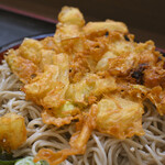 峠そば - もりそば＠税込450円＋かき揚げ＠税込200円