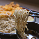 峠そば - もりそば＠税込450円＋かき揚げ＠税込200円