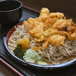 峠そば - もりそば＠税込450円＋かき揚げ＠税込200円
