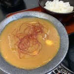 極楽うどん TKU - 麻辣カレー大阪つけ麺（〆ミニご飯付き）