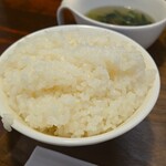 キッチン ブルー グローブ - ご飯大盛りのアップ