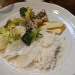 キッチン ブルー グローブ - 最後のワンプレート