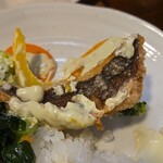 キッチン ブルー グローブ - 最後のタカサゴ、野菜はほぼ無くなりました