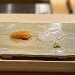 鮨 みやした - 青柳、真鯛