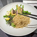 Japanese Soba Noodles 蔦 - 「オクラのフリット」