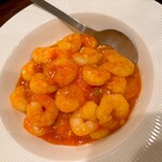 肴のほね - ふわふわ卵と小海老のチリソース煮