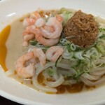 はなまるうどん - 濃厚海老坦々うどん、アップ