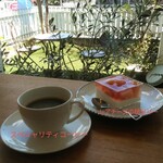 手作りスイーツ あお - 料理写真:スペシャルティコーヒー＆レアチーズの桃ゼリー