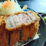 いなよし - リブロースかつ定食（２７００円）のリブロースかつ