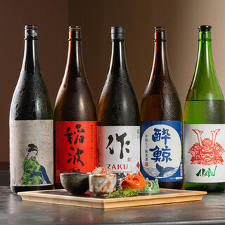 Proudly Offering a Lineup of Sake and Shochu, Including Rare Brands