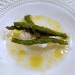 anchoa - Tapas①：ウスバハギ／サルサベルデ／冬瓜〈相模湾魚介スペシャルコース〉