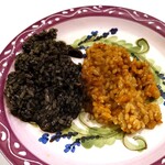 anchoa - Paella：イカ墨（ゲソ入）、アロスアバンダ（伊勢海老のスープ）〈相模湾魚介スペシャルコース〉