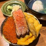 焼うお いし川 - おまかせコース
                                厳選焼きうお7種+お椀、うにいくら丼 15200円
                                《6品目》ウニいくら　厚切り炙りトロ丼