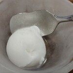 鉄板焼とお好み焼 みしまや - 食後にいつものアイス