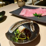 焼肉料理 牛吉日和 - サーロインの焼きしゃぶ