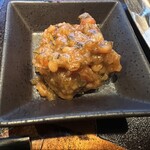 炭火鉄板焼　杜季 - 味噌のおつまみ　増量(^^)