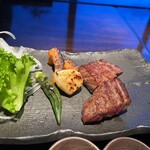 炭火鉄板焼　杜季 - かぼちゃ、ニンニク