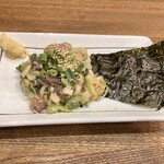 永楽食堂 - 真アジ刺し・なめろう