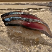 鮨 なかや - 関鰺 ※いつもながら身質が素晴らしい