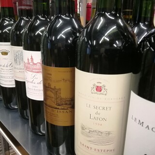 種類豊富に取り揃え◎お料理と相性抜群の厳選ワイン