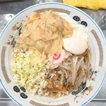 中華そば みたか - ワンタンメン油そば半熟卵付き