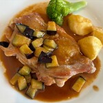 桃花水 - ★本日のランチ（若どりのポワレ揚げなすソース（1000円税込）★