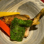 四万温泉 積善館 - 若鮎の炙り