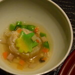 四万温泉 積善館 - 茎芋のあんかけ