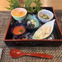 鉄板懐石 ふく - 懐石の八寸前菜盛合せ