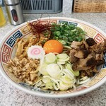 中華そば土屋商店 - 限定　味カレーまぜそば　おい飯付き950円