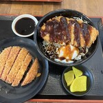 かつ丼吉兵衛 - ソースかつ丼　背ロース　並盛とハムカツ