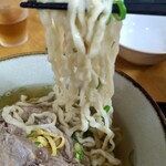 沖縄そば まるかみ - ちぢれ麺♡