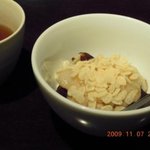 米の子 - あずき茶ゼリー　玄米クリームかけ　420円
