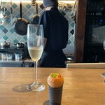 ワインとスパイス小料理 Dal Mellow - よく焼けたパニプリとあんまり日焼けしてなかったとよさん