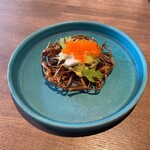 ワインとスパイス小料理 Dal Mellow - 芋と牛蒡と とびっこのポテトサラダ。パリパリだよ