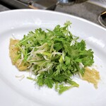 トトト - パクチーのサラダ バイマックルーとレモングラスのドレッシング