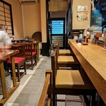 とんかつ めし処 長屋 - 改装後の店内