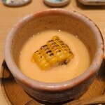 鮨 はしもと - とうもろこしの茶碗蒸し