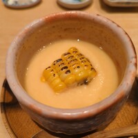 鮨 はしもと - とうもろこしの茶碗蒸し