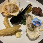 北の家族 - カキえもんが入った海鮮プレート