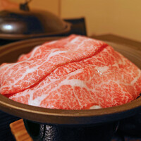 木曽屋 - 信州牛の陶板焼
