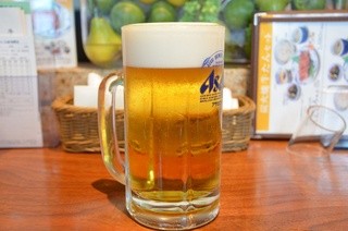 ねぎし - 生ビール ジョッキ 600円。