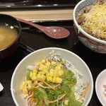 吉野家 - 料理写真:チーズ牛丼サラダセット