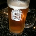 Amiyakitei - 機関限定ビール430円　全て税別です