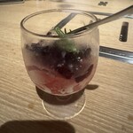 横浜焼肉kintan - ブラッドオレンジとカシスのグラニテ