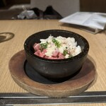 横浜焼肉kintan - 黒毛和牛とズワイガニの石焼きリゾット