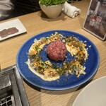 横浜焼肉kintan - 焼かない黒毛和牛生ハンバーグ