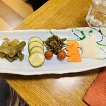 馳走かかしや - 漬物盛り合わせ